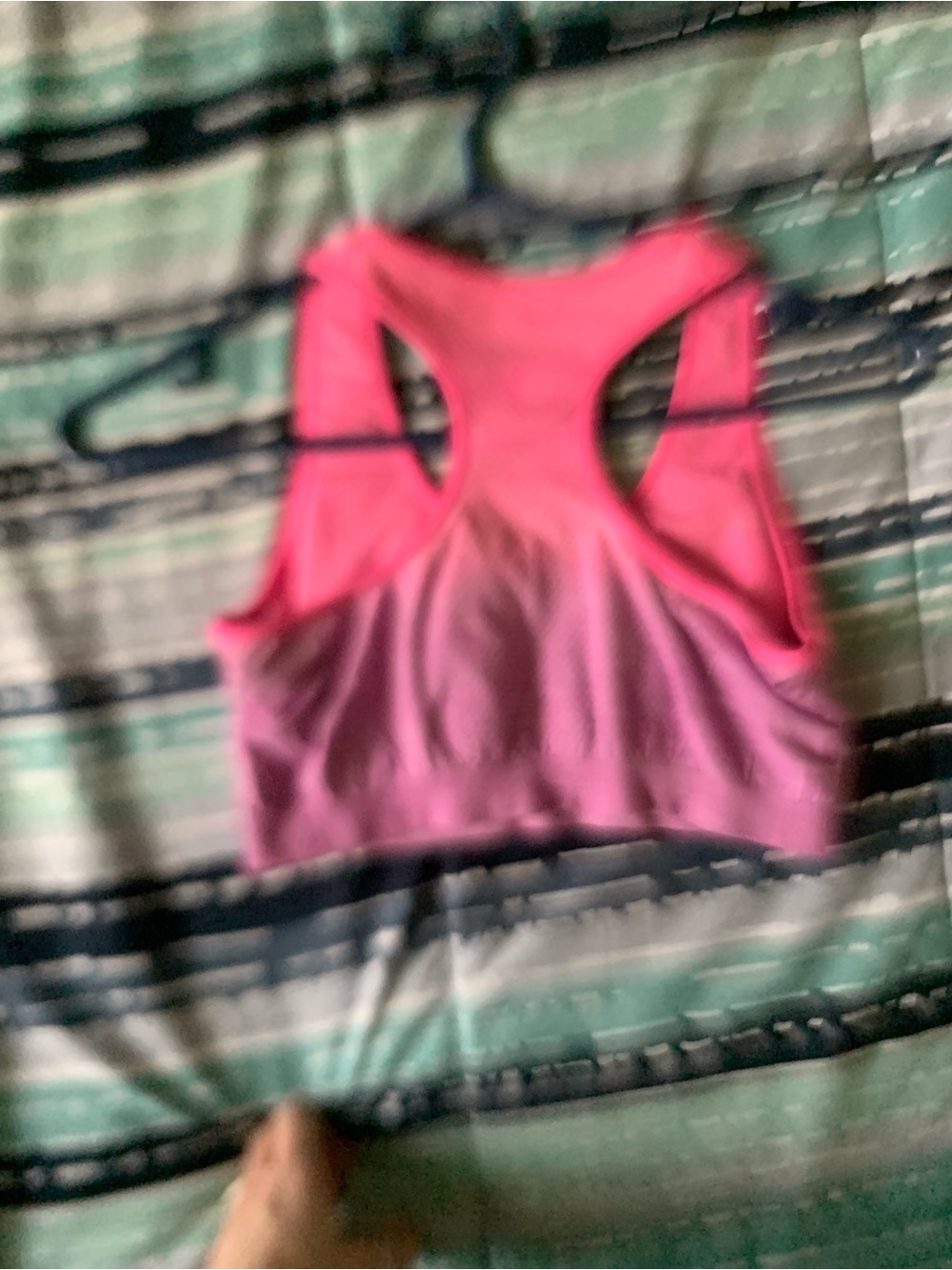 Pink Racerback Sports Bra - Picture 2 of 2